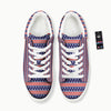 USA Star Red Striped Print Pattern Platform Shoes-grizzshop