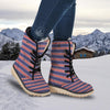 USA Star Red Striped Print Pattern Snow Boots-grizzshop