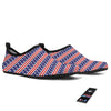 USA Star Red Striped Print Pattern Water Shoes-grizzshop