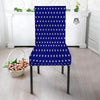 USA Star White And Blue Print Pattern Dining Chair Slipcover-grizzshop