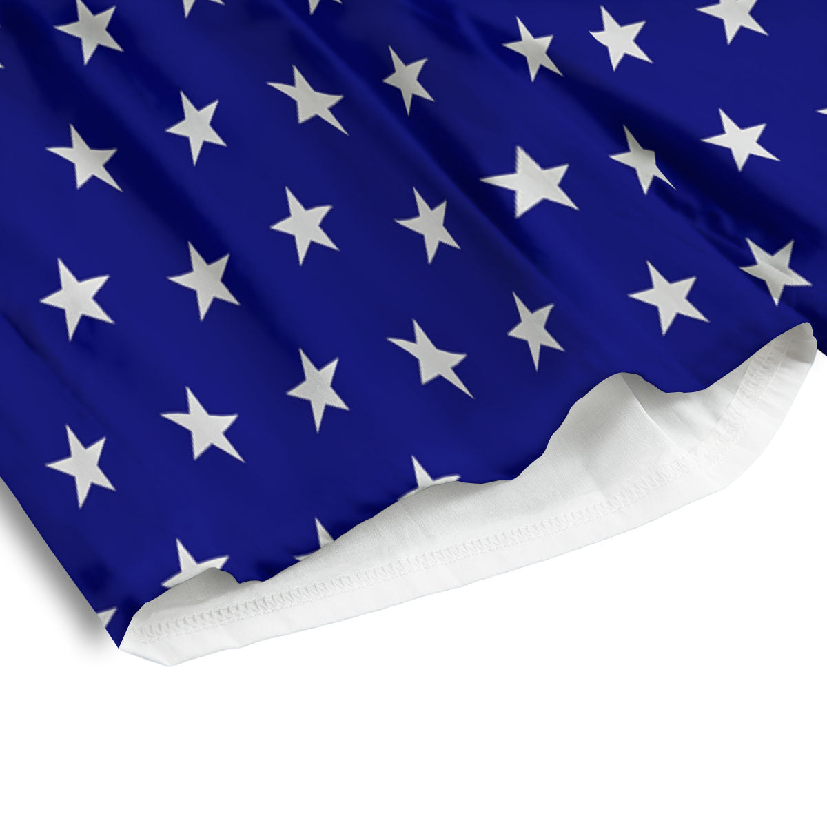 USA Star White And Blue Print Pattern Men's Athletic Shorts