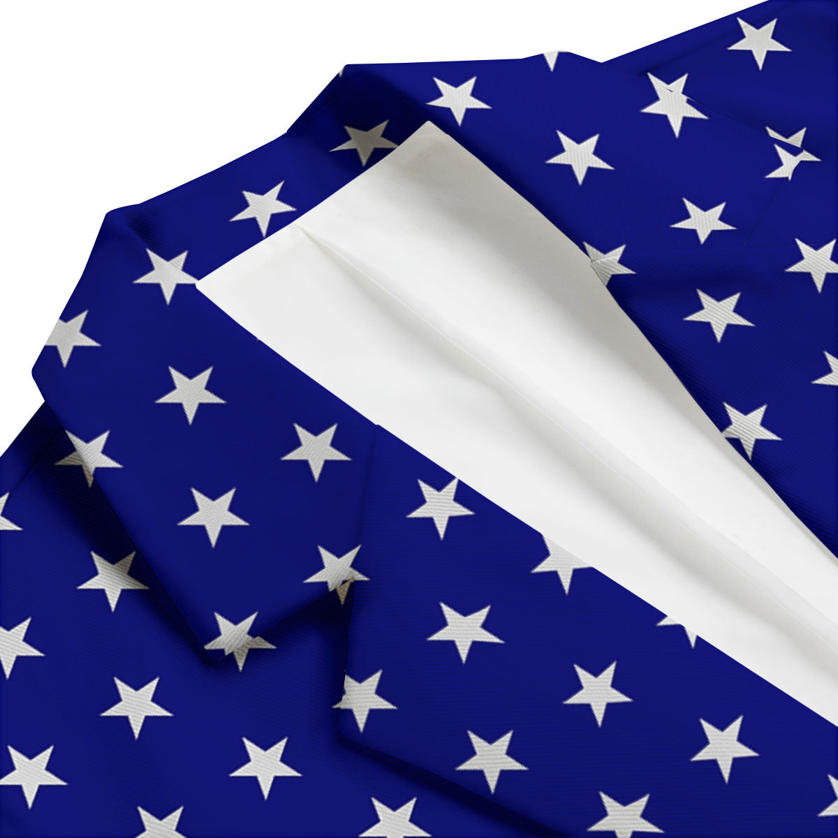 USA Star White And Blue Print Pattern Men's Blazer-grizzshop