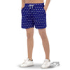 USA Star White And Blue Print Pattern Men's Gym Shorts-grizzshop