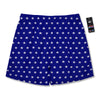 USA Star White And Blue Print Pattern Men's Running Shorts-grizzshop