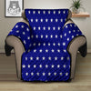 USA Star White And Blue Print Pattern Recliner Protector-grizzshop