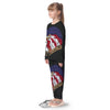 USA Eagle Patriotic Print Kid's Pajamas-grizzshop