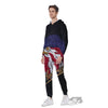 USA Eagle Patriotic Print Men's Jumpsuit-grizzshop