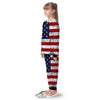 USA Flag Grunge Print Kid's Pajamas-grizzshop