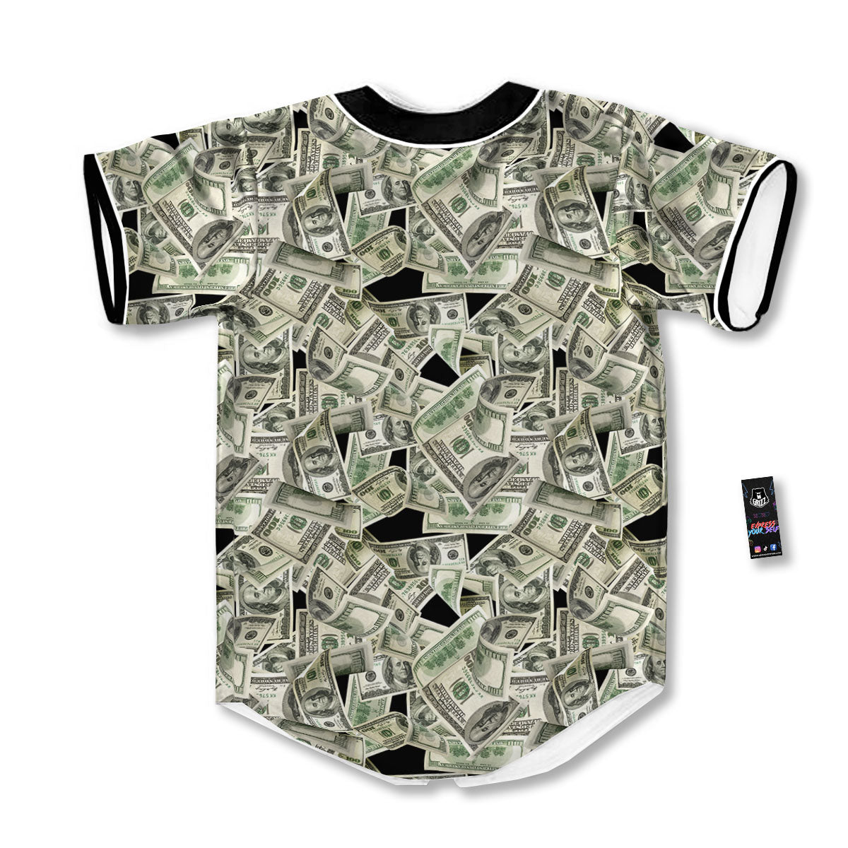 USD Flying Print Baseball Jersey-grizzshop