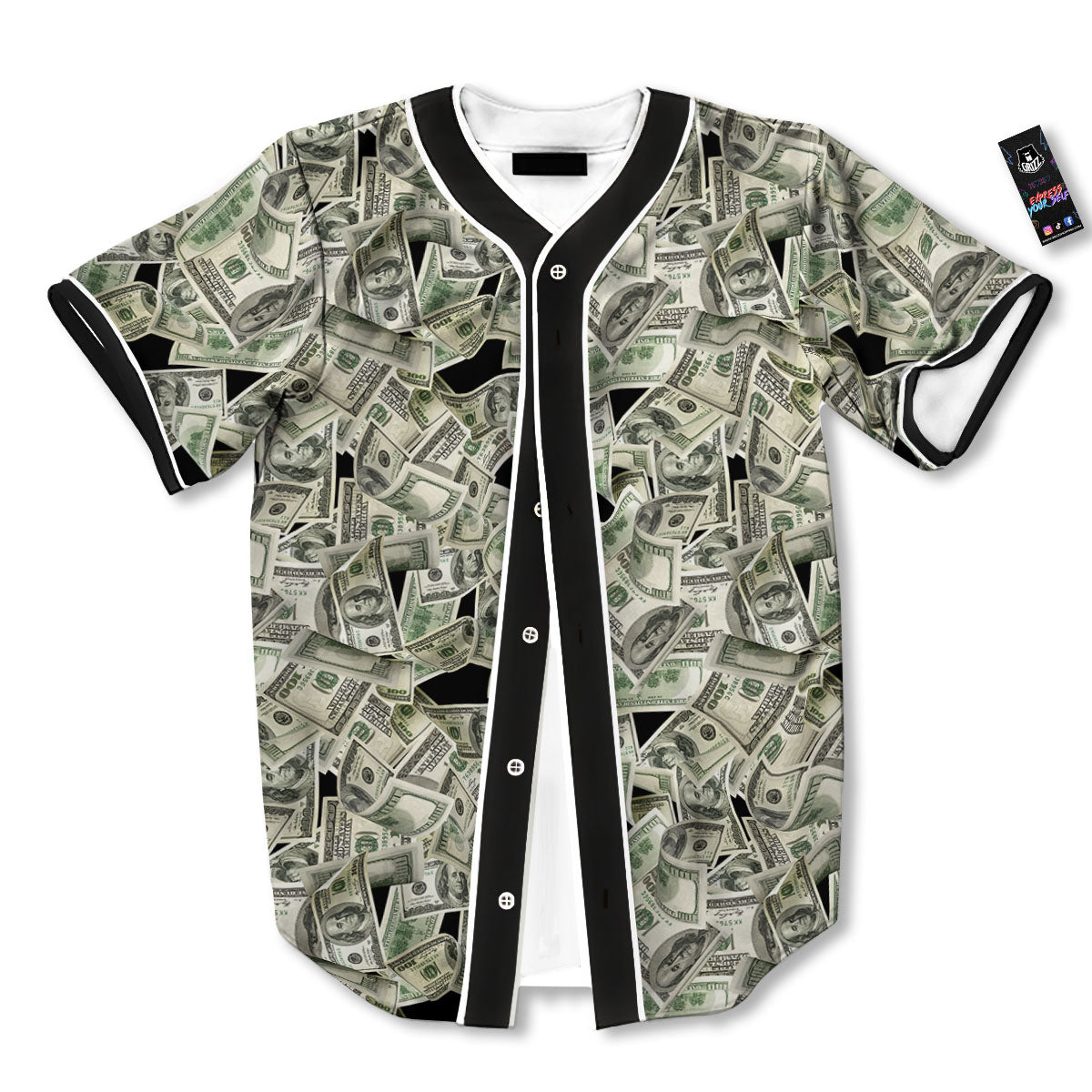 USD Flying Print Baseball Jersey-grizzshop