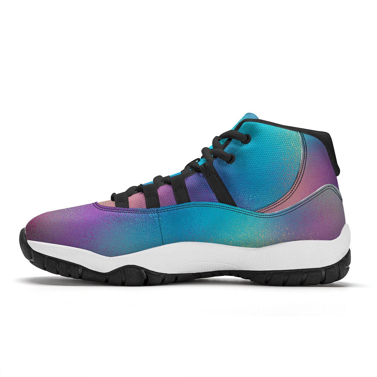 USD Flying Print Black Bball Shoes-grizzshop