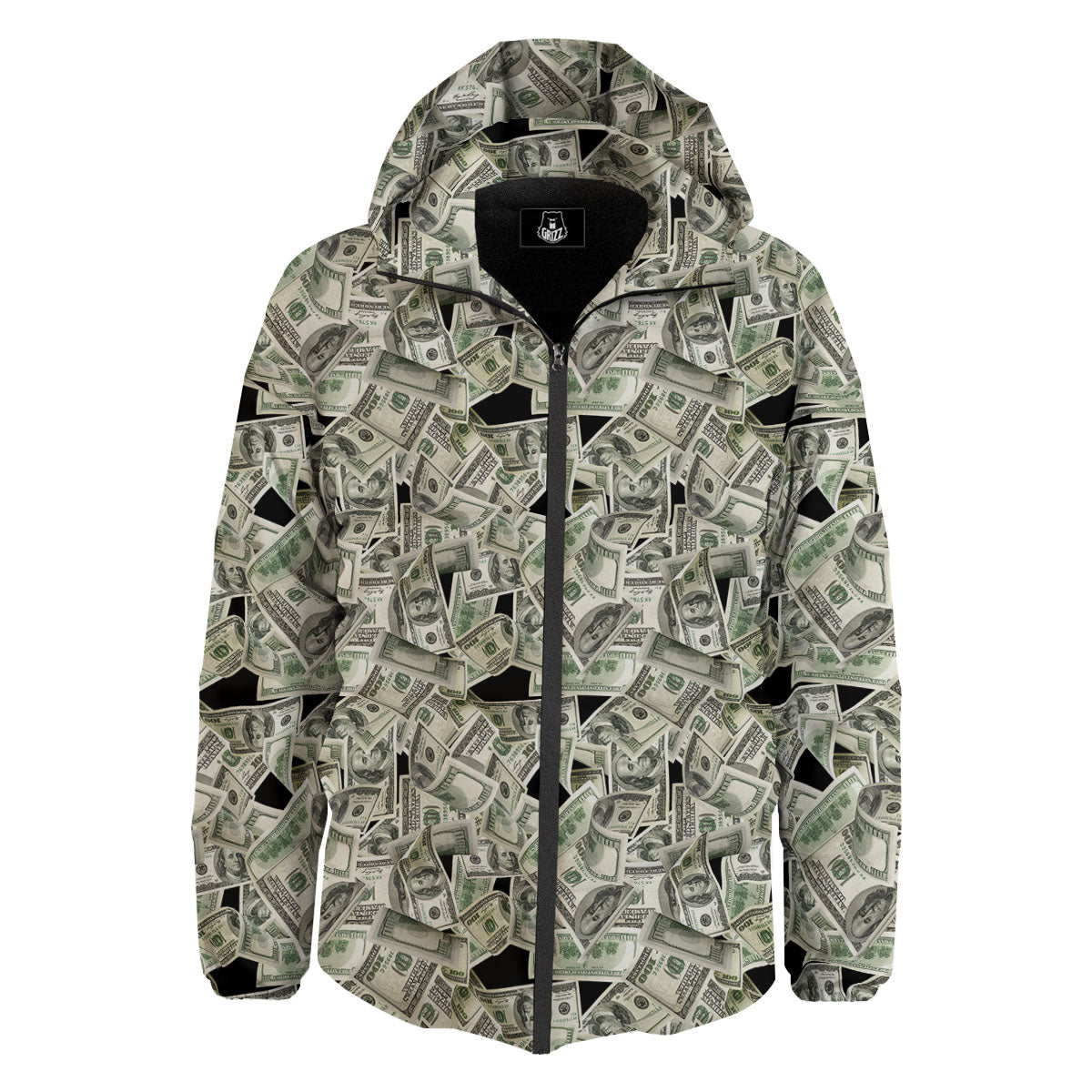 USD Flying Print Down Jacket-grizzshop