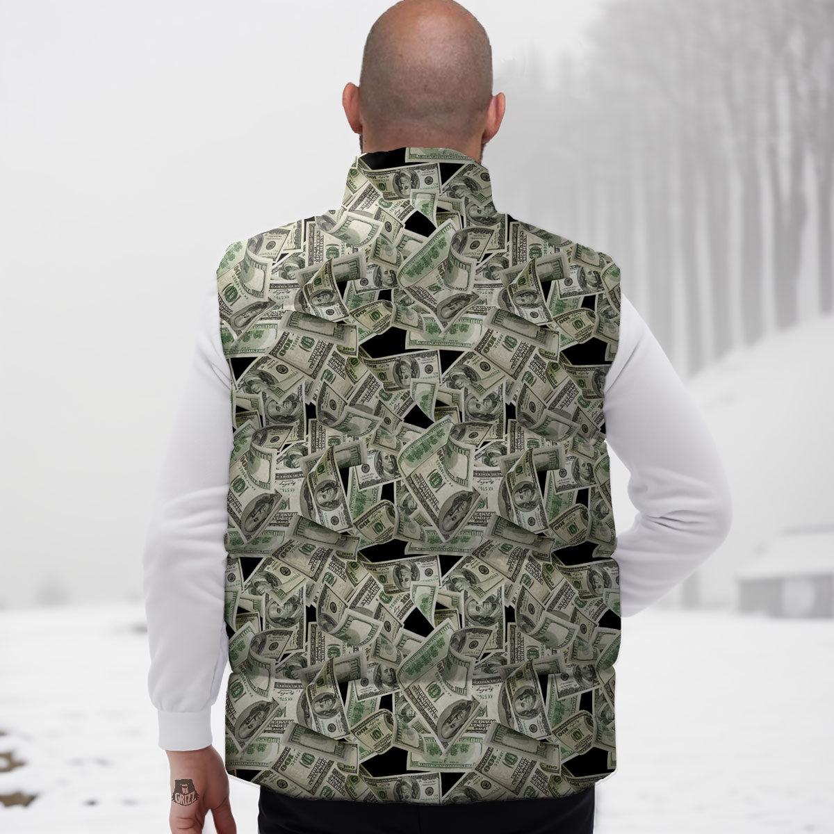 USD Flying Print Down Vest-grizzshop