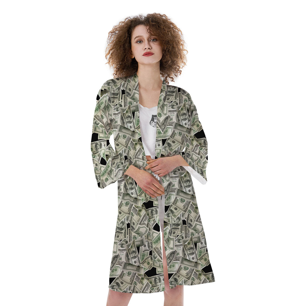 USD Flying Print Kimono-grizzshop