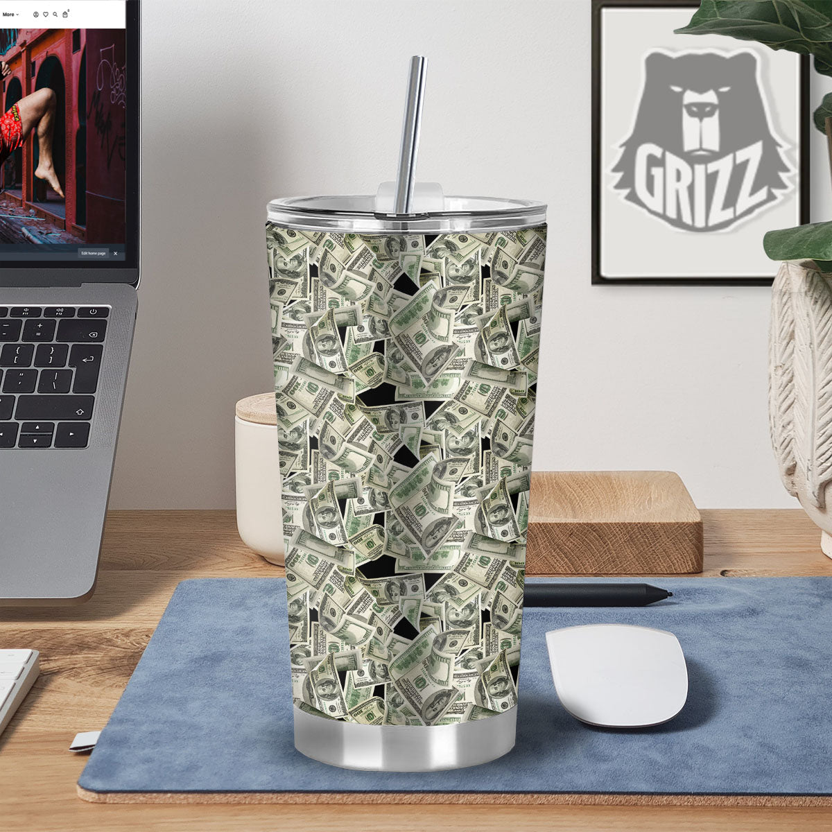 USD Flying Print Tumbler-grizzshop