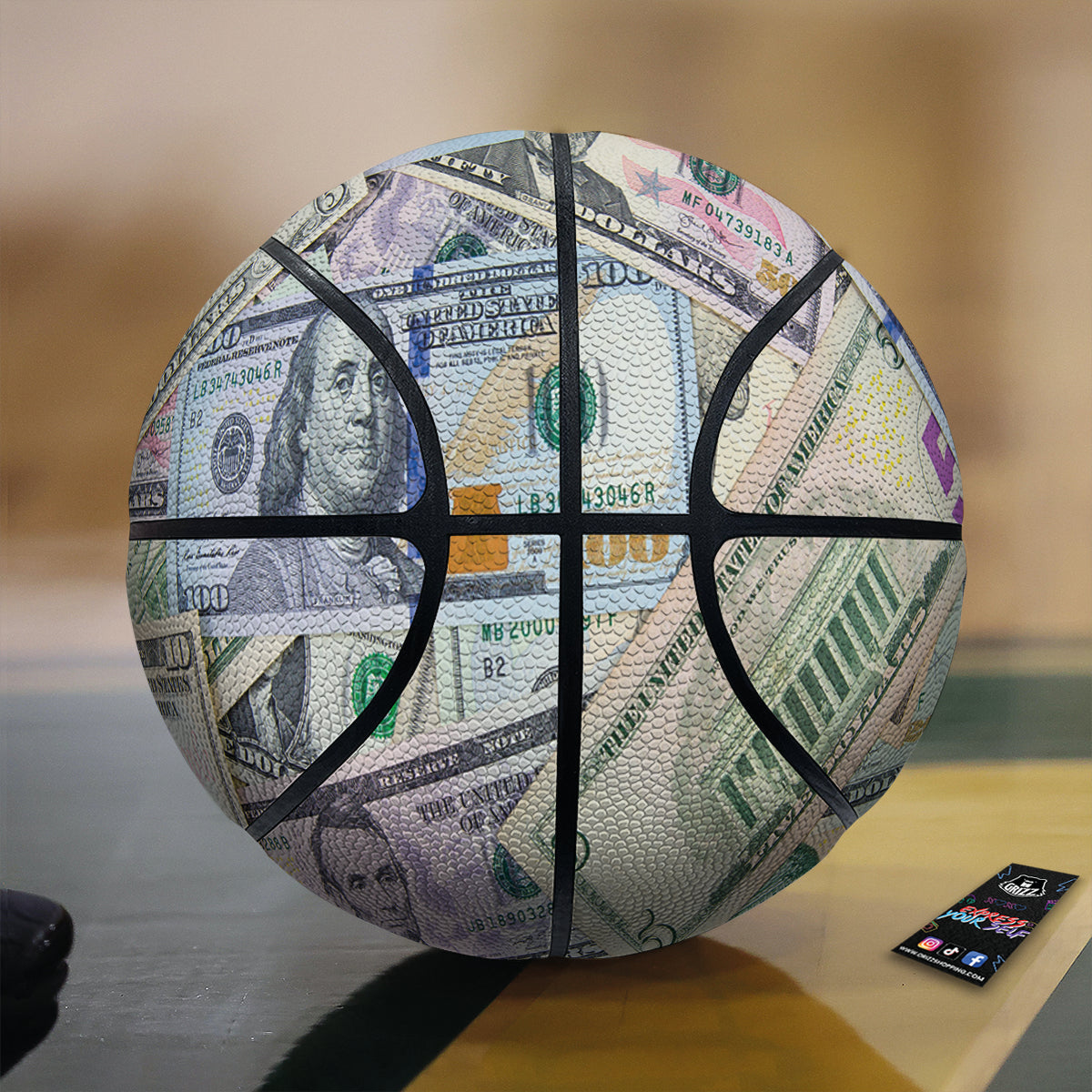 US Dollar Print Basketball