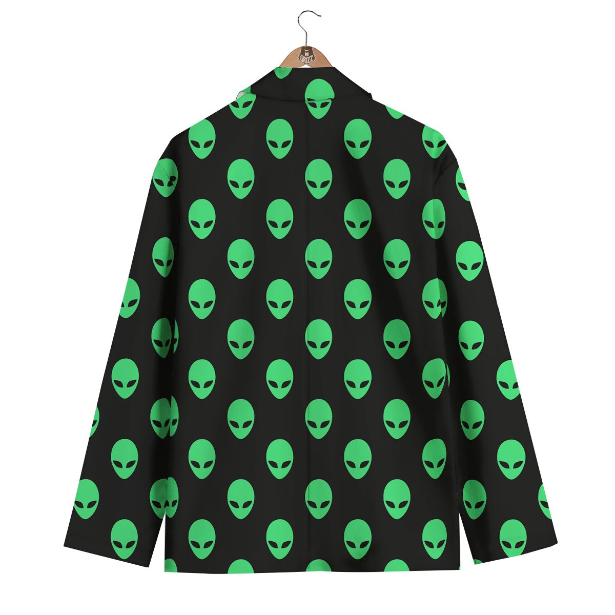 Ufo Alien Pattern Print Men's Blazer-grizzshop