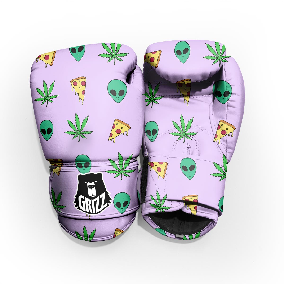 Ufo Pizza Trippy Print Pattern Pro Boxing Glove