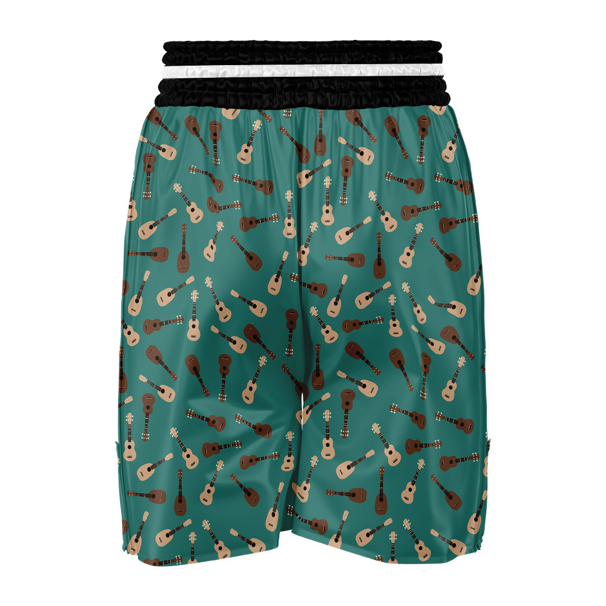 Ukulele Print Pattern Boxing Shorts-grizzshop