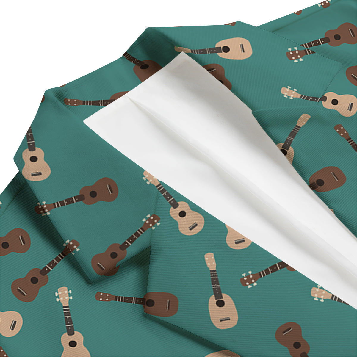 Ukulele Print Pattern Men's Blazer-grizzshop