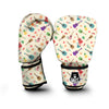 Ukulele Tropical Print Pattern Boxing Gloves-grizzshop