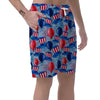 Uncle Sam Balloon Pattern Print Men's Shorts-grizzshop