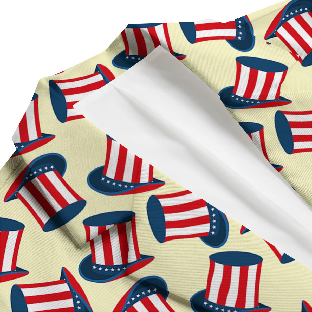 Uncle Sam Print Pattern Men's Blazer-grizzshop