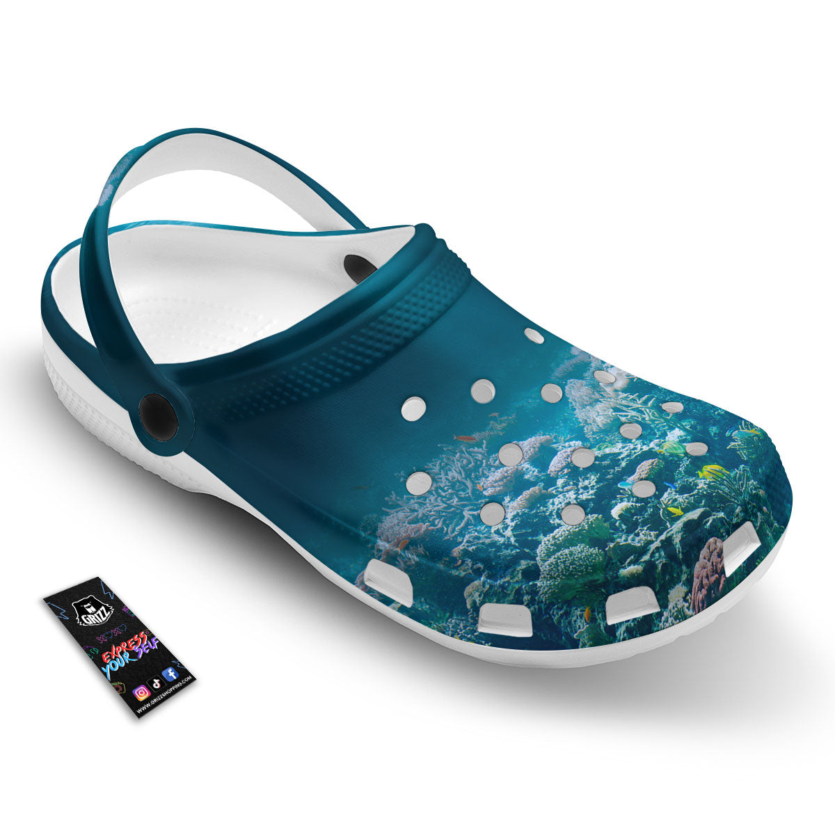Underwater Ocean Print Clog-grizzshop