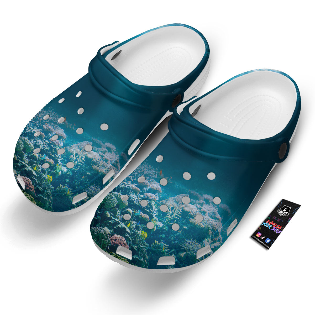 Underwater Ocean Print Clog-grizzshop