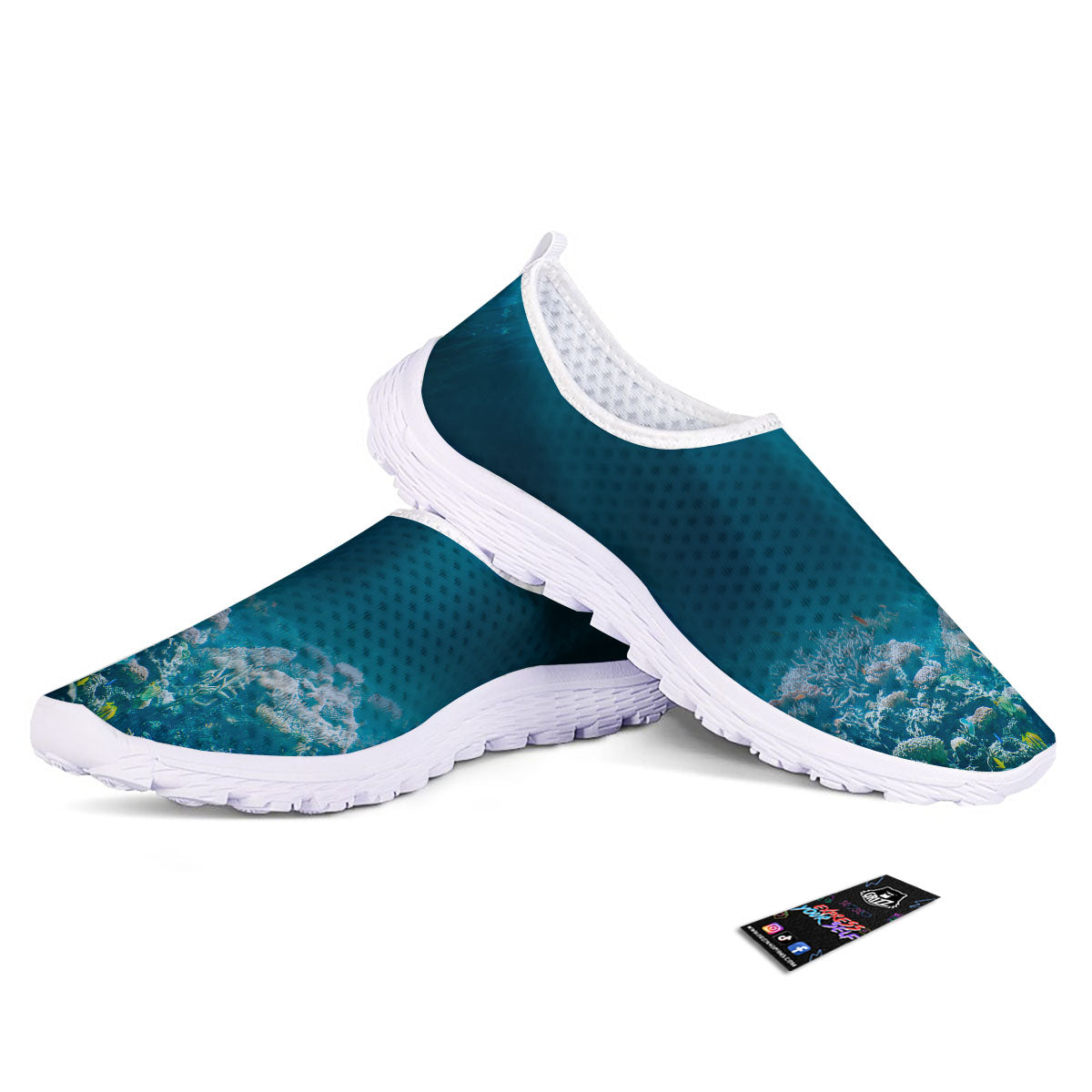 Underwater Ocean Print Nurse Shoes-grizzshop