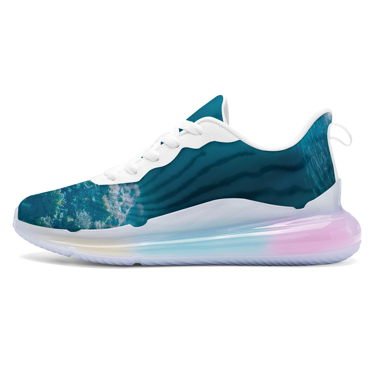 Underwater Ocean Print Running Sneakers-grizzshop