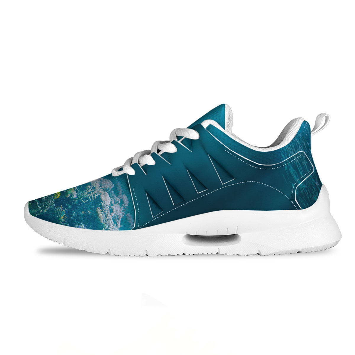 Underwater Ocean Print Tennis Shoes-grizzshop