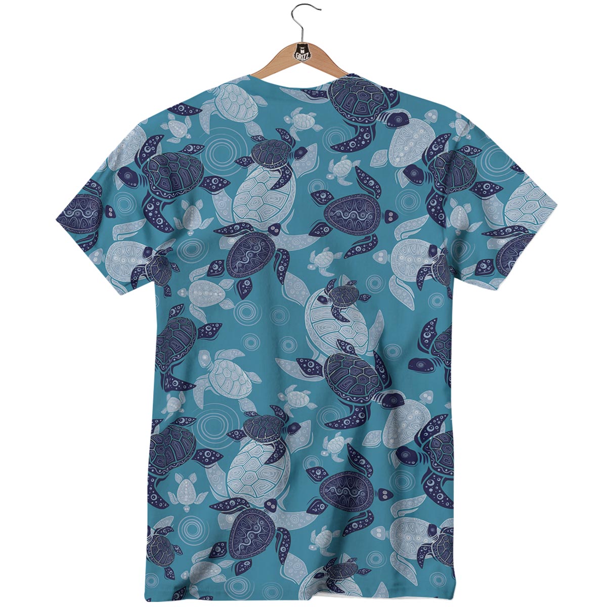 Underwater Sea Turtle Family Print Pattern T-Shirt-grizzshop