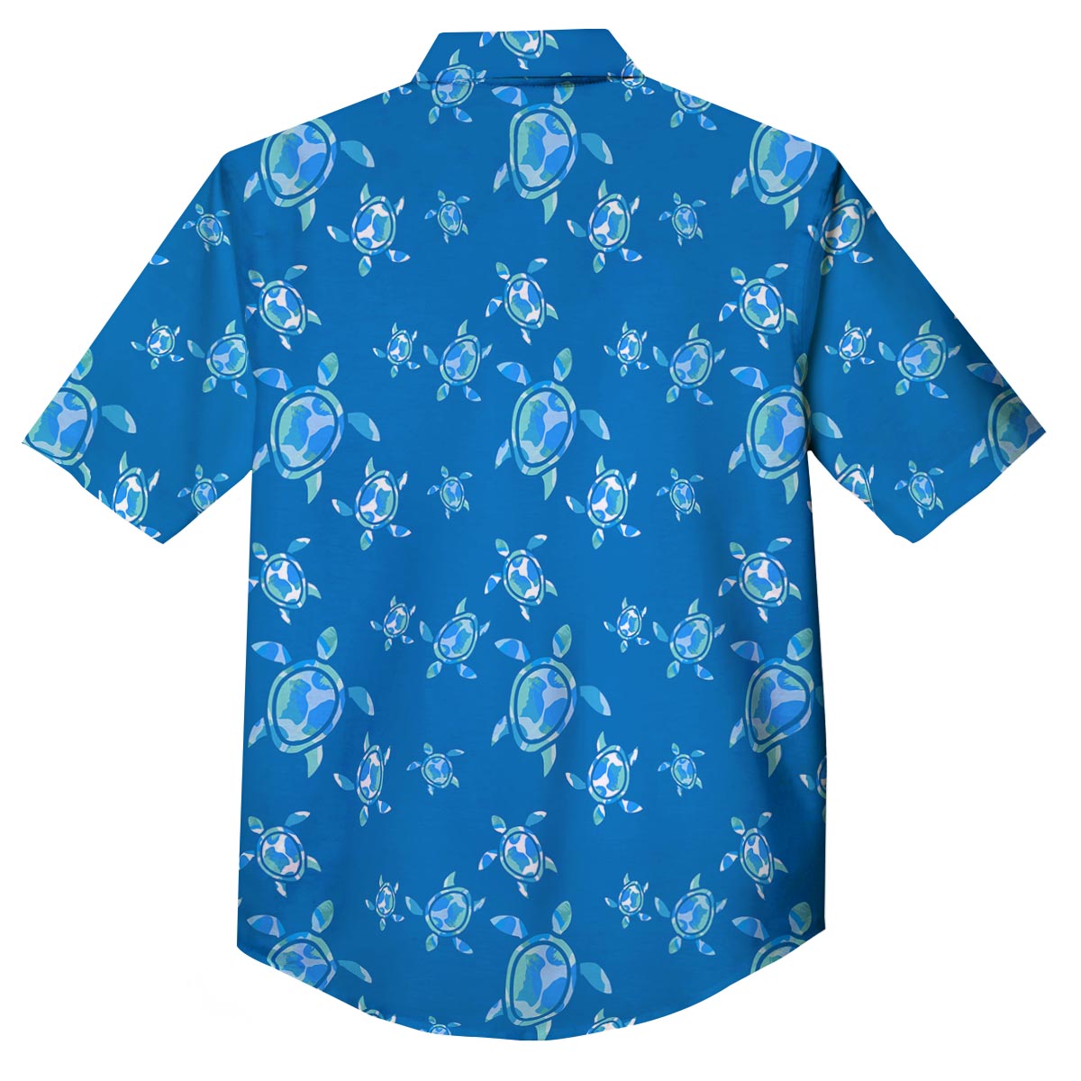 Underwater Sea Turtle Print Pattern Button Up Shirt-grizzshop