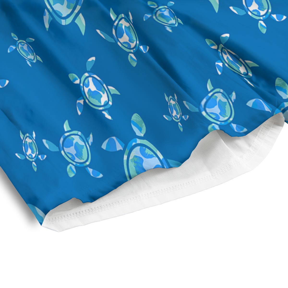 Underwater Sea Turtle Print Pattern Men's Athletic Shorts