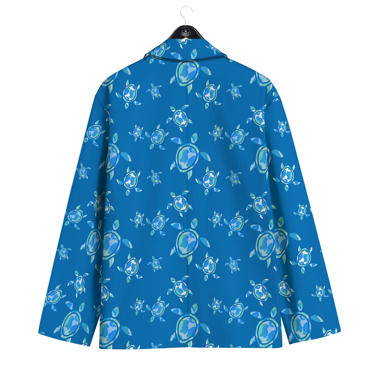 Underwater Sea Turtle Print Pattern Men's Sport Coat-grizzshop