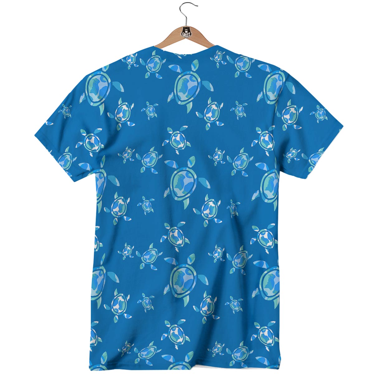 Underwater Sea Turtle Print Pattern T-Shirt-grizzshop