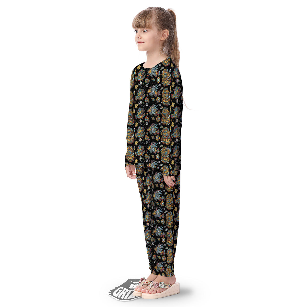 Underwater World Colorful Print Pattern Kid's Pajamas-grizzshop