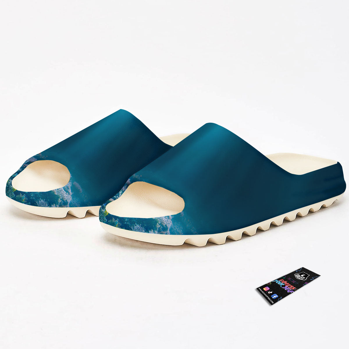 Underwater Ocean Print Sandals-grizzshop
