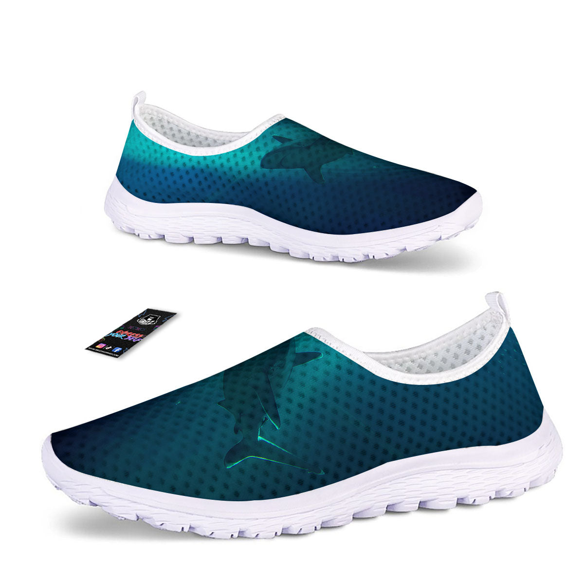 Underwear Shark Print Nurse Shoes-grizzshop