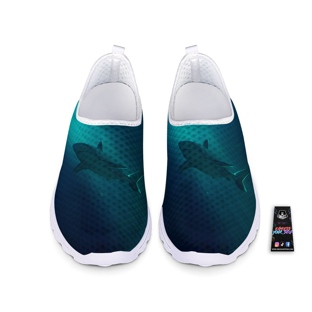 Underwear Shark Print Nurse Shoes-grizzshop