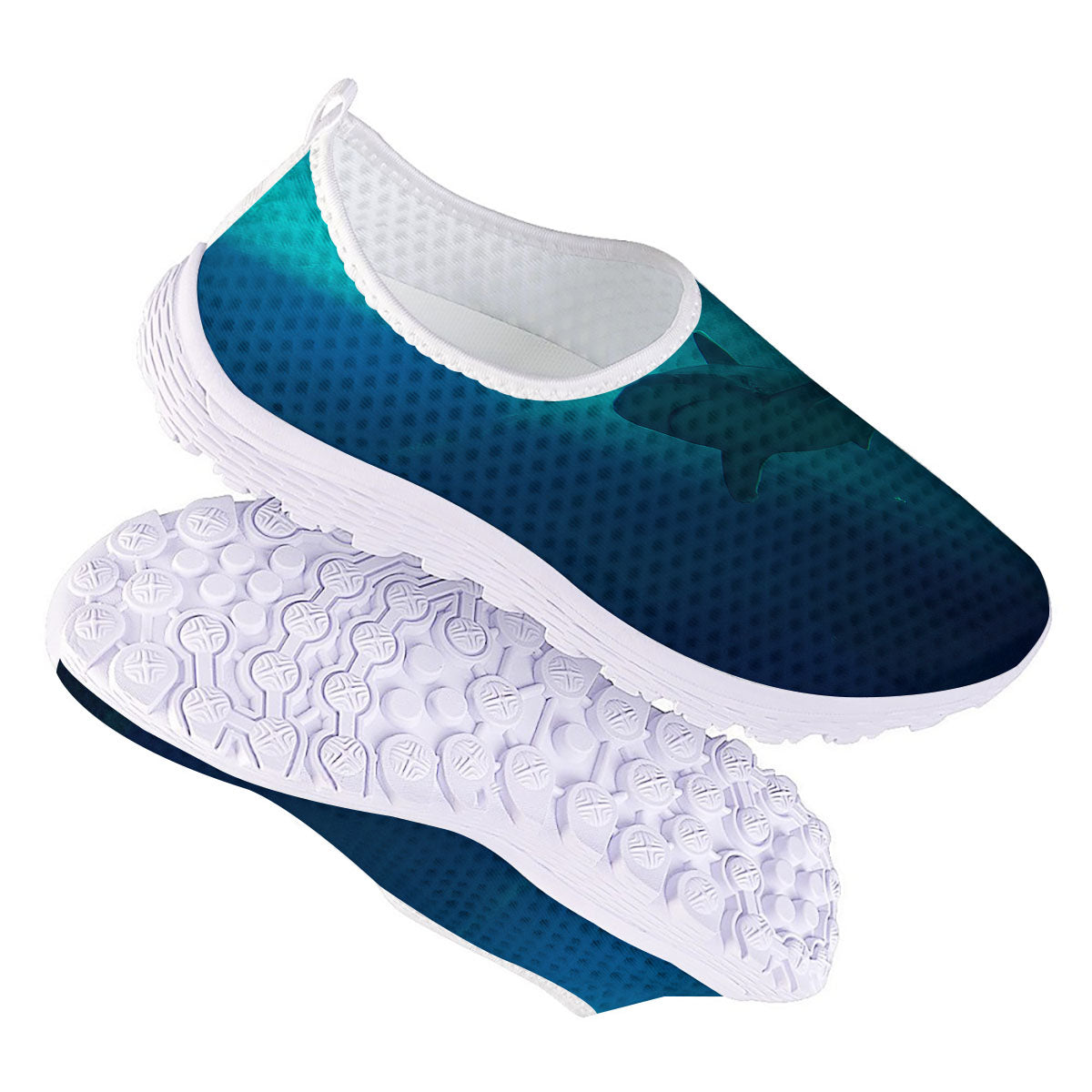 Underwear Shark Print Nurse Shoes-grizzshop