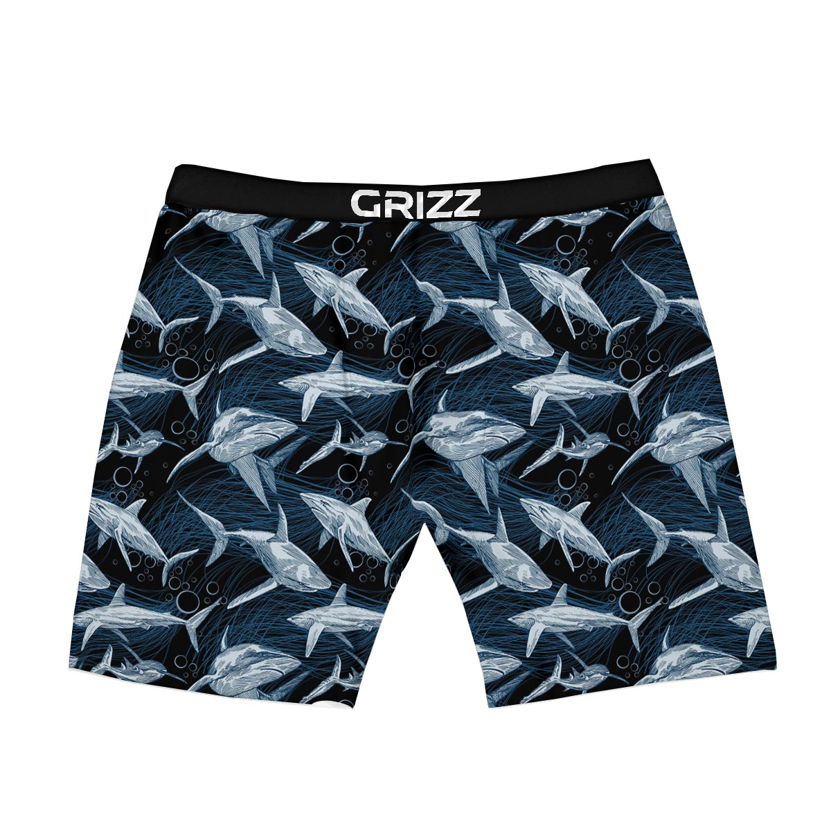Underwear Shark Print Pattern Boxer Briefs-grizzshop