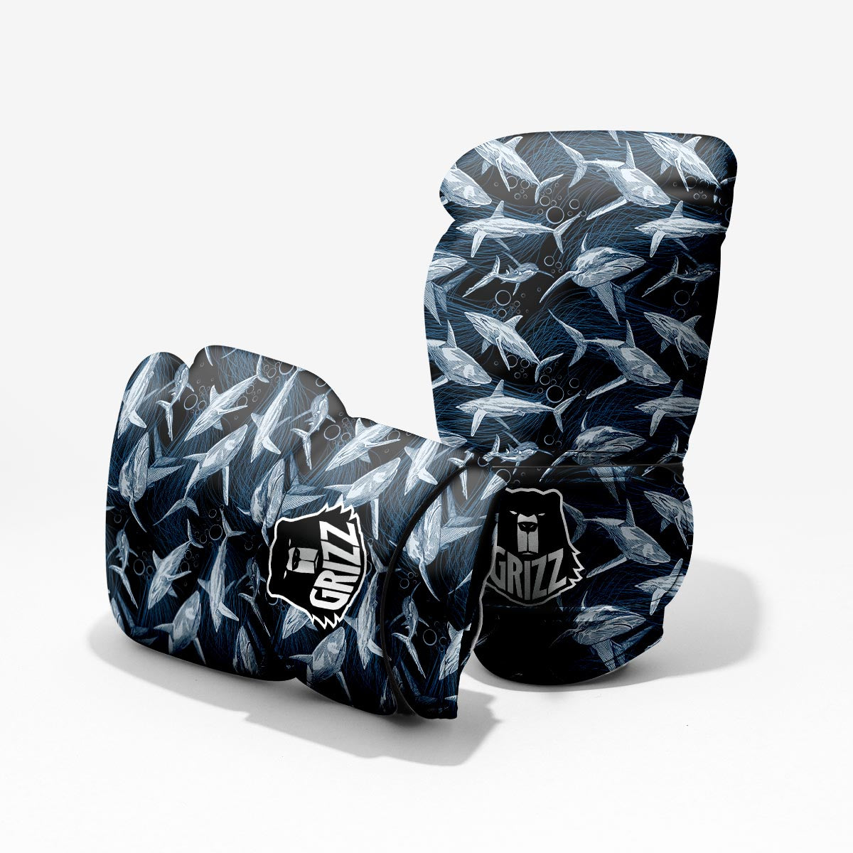 Underwear Shark Print Pattern Pro Boxing Glove