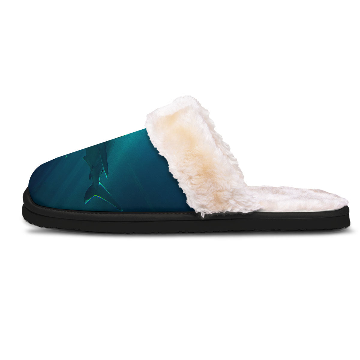 Underwear Shark Print Slippers-grizzshop