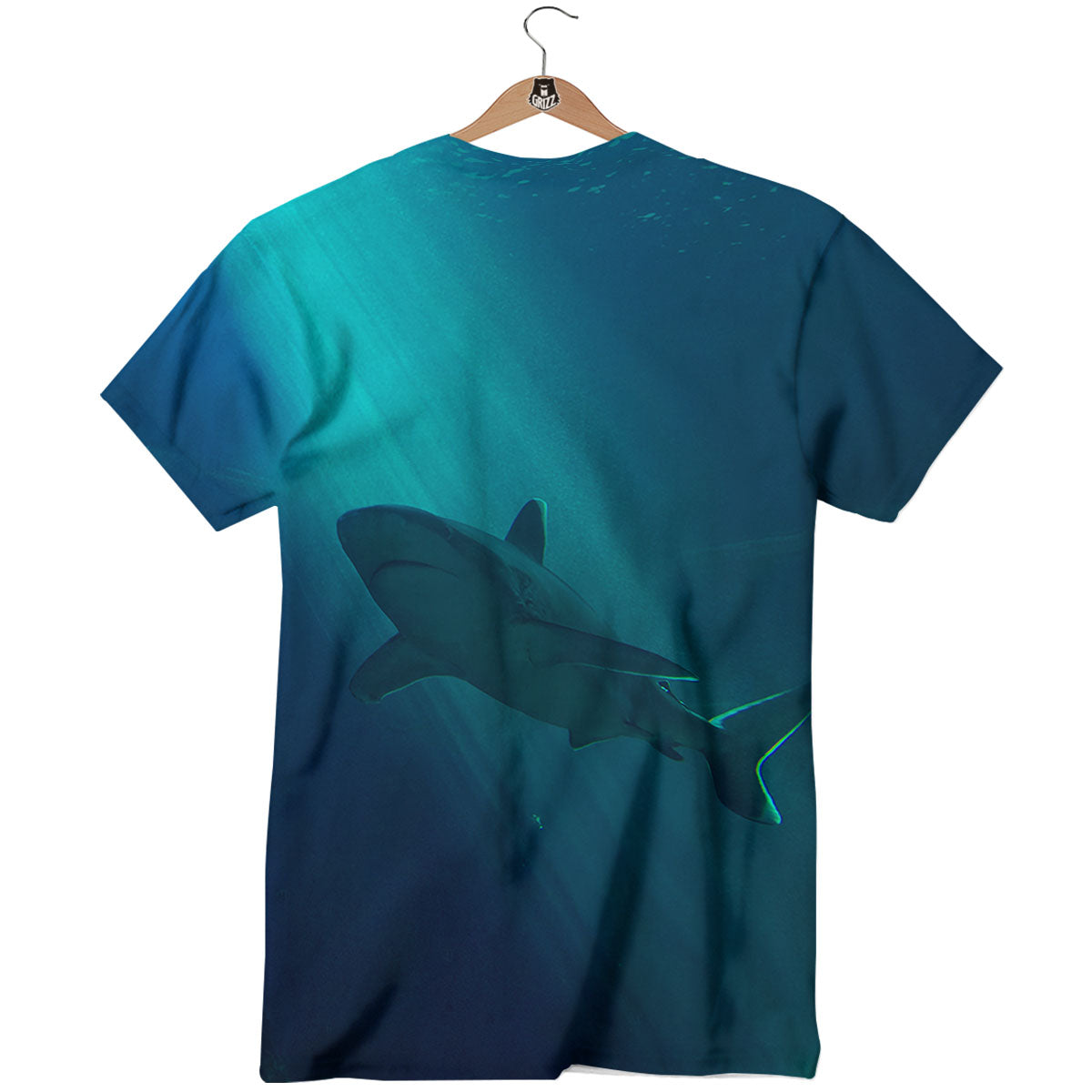 Underwear Shark Print T-Shirt-grizzshop