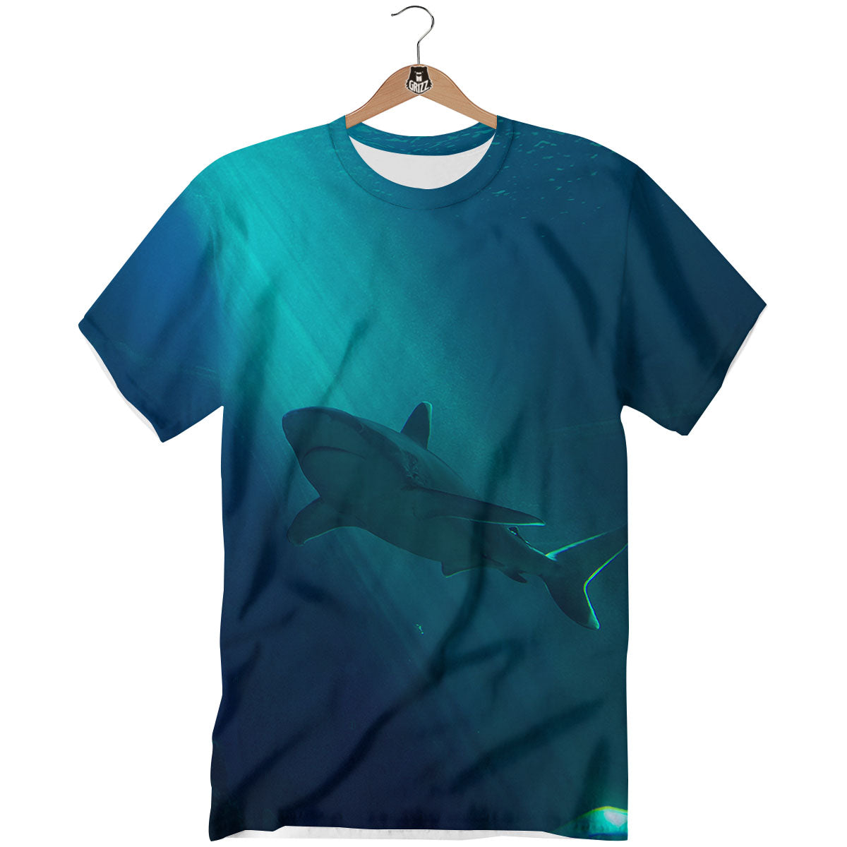 Underwear Shark Print T-Shirt-grizzshop
