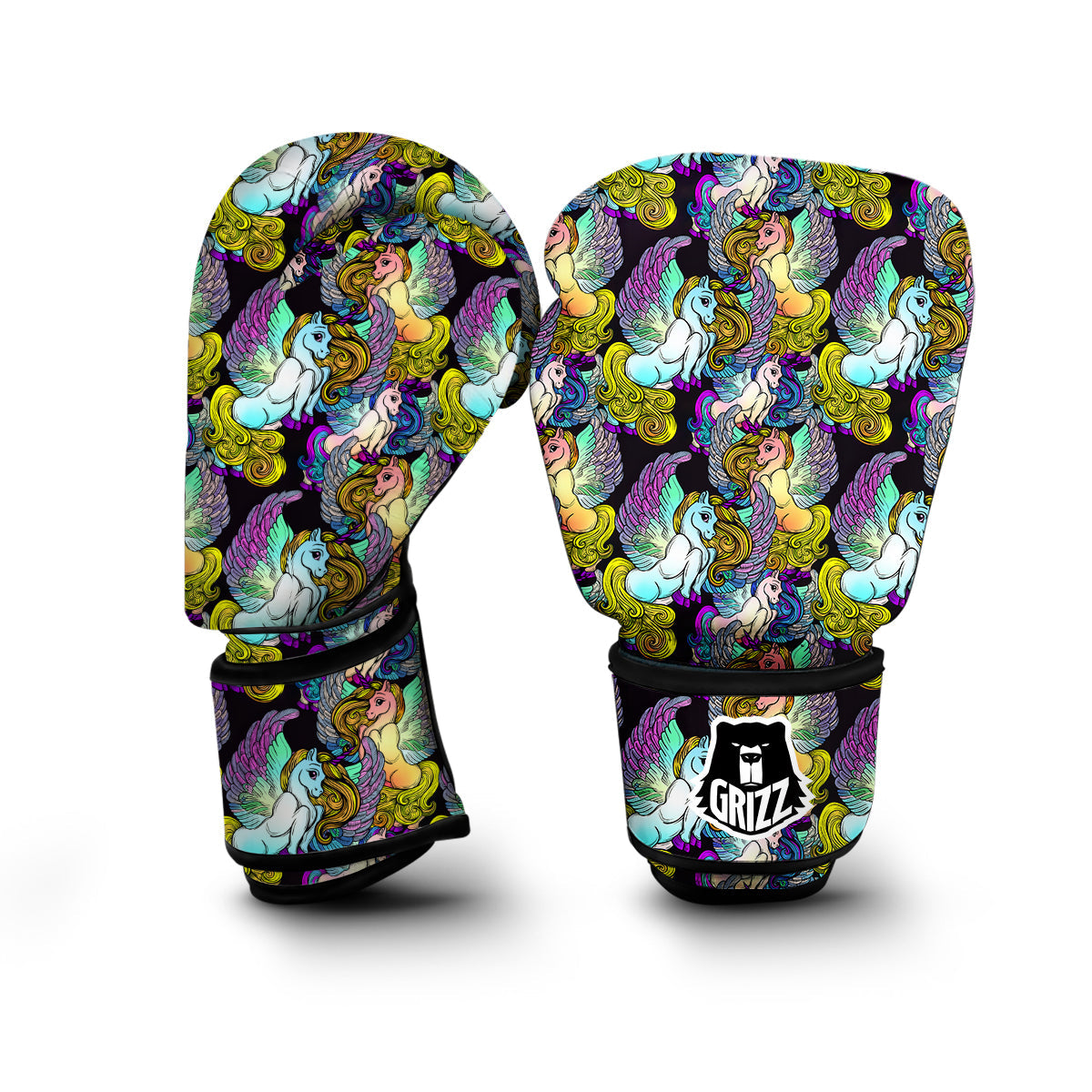 Unicon Cartoon Pattern Print Boxing Gloves-grizzshop