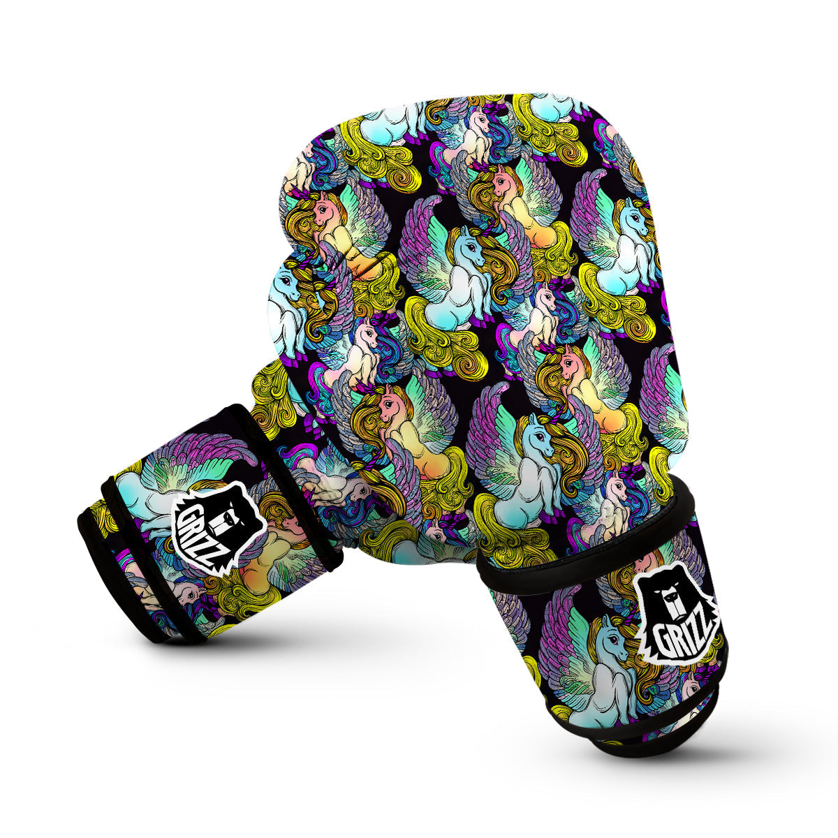 Unicon Cartoon Pattern Print Boxing Gloves-grizzshop