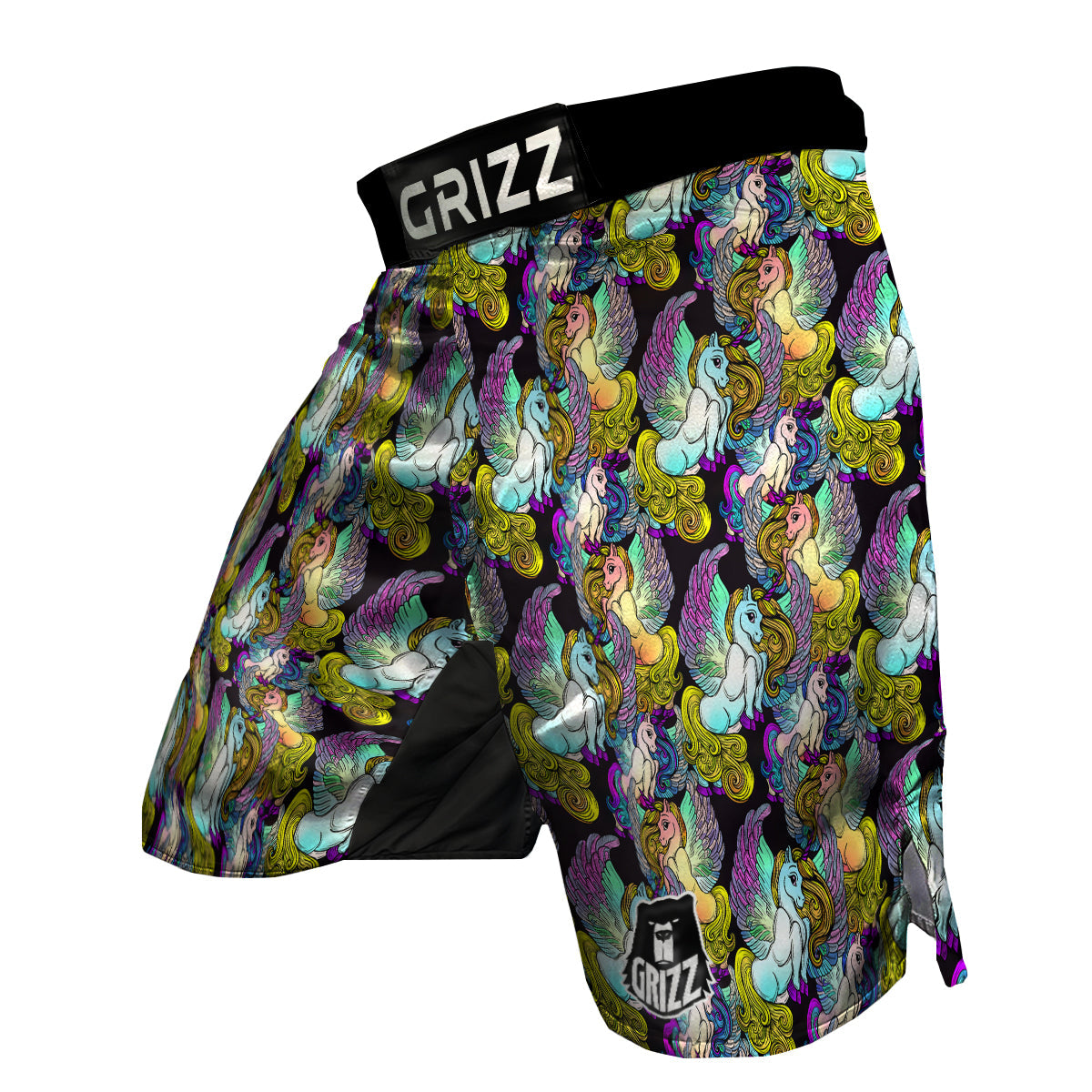 Unicon Cartoon Pattern Print MMA Shorts-grizzshop